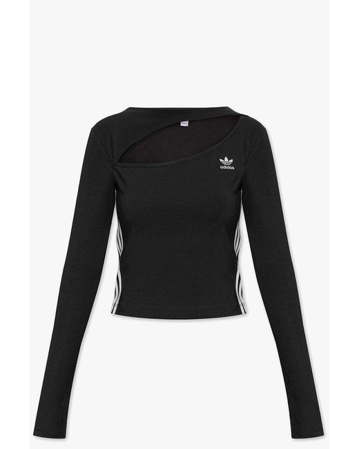 Adidas Originals Black Top With Cut-out,
