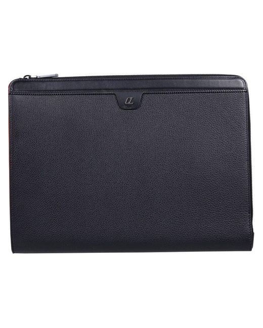Christian Louboutin Blue For Rui Zip-up Pouch for men