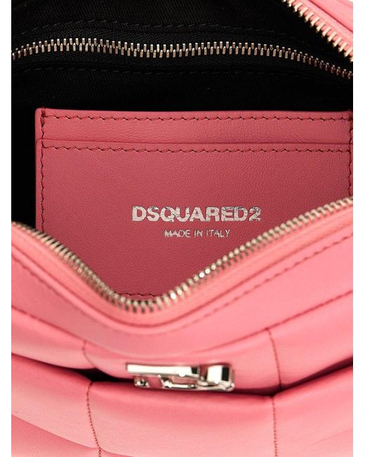 DSquared² Pink D2 Statement Crossbody Bags