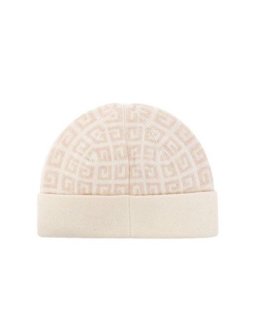 Givenchy Natural Beanie With Logo,