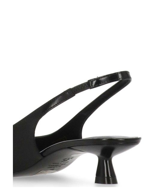 Stuart Weitzman Black Rosie Slingback Pumps