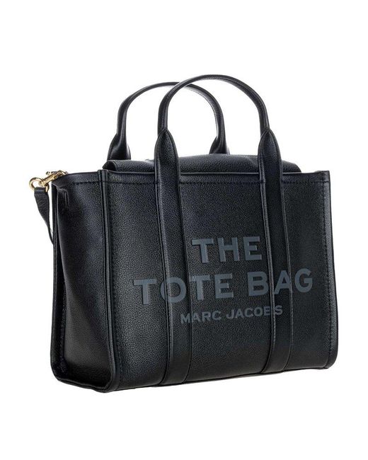 Marc Jacobs Black The Leather Medium Tote Bag