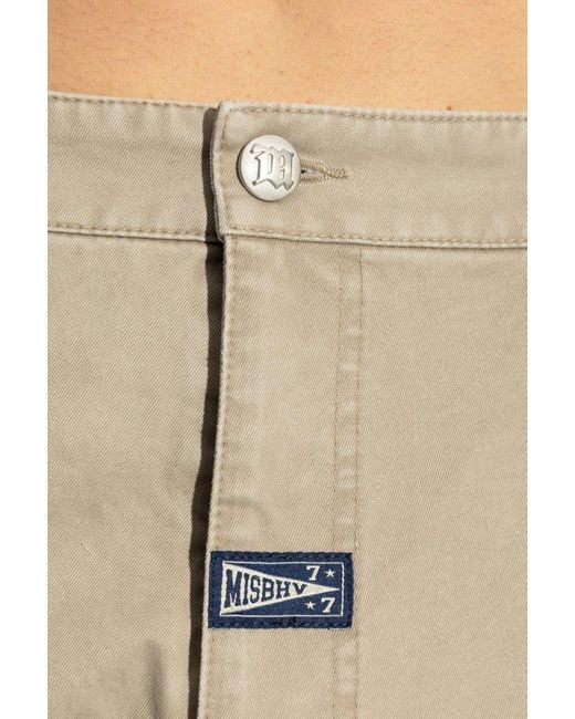 M I S B H V Natural Shorts With Pockets for men