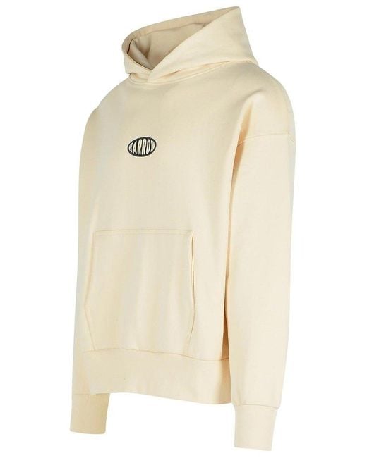 Barrow Natural Logo-Printed Long-Sleeved Hoodie for men