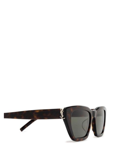 Saint Laurent Black Cat-eye Frame Sunglasses