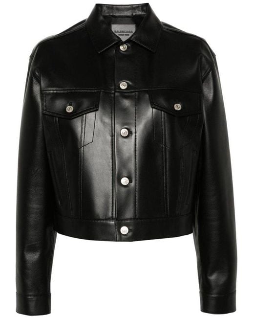balenciaga womens leather jacket