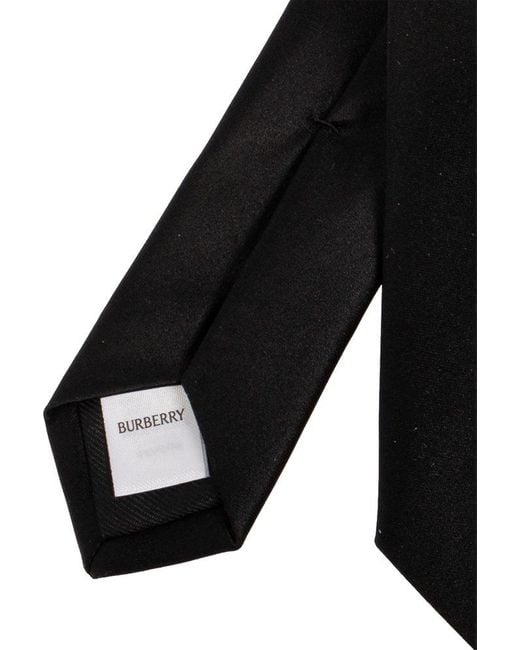 Burberry Black Silk Tie, for men