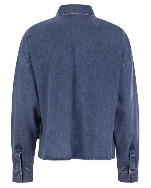 Weekend by Maxmara Blue Zemira Boxy Shirt