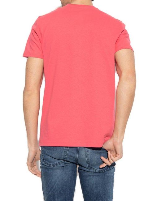 DIESEL Pink 't-diegor-l5' T-shirt, for men