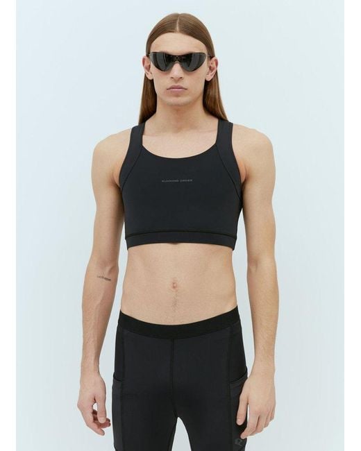 RUNNING ORDER Black Sedef Sports Top