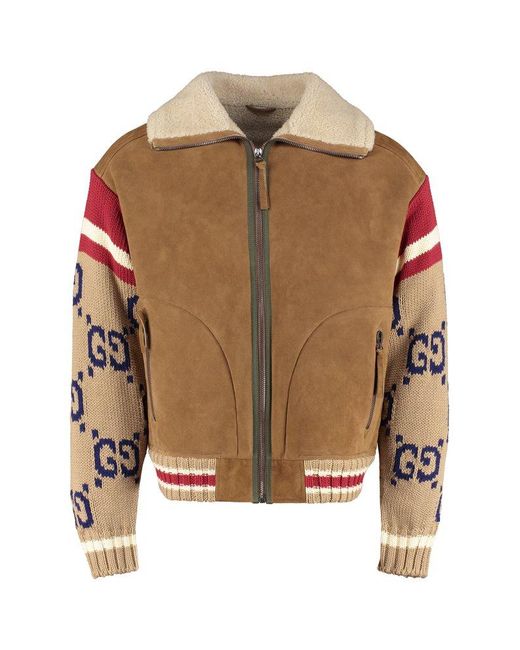 Gucci Knit Long-sleeved Zip-up Jacket for Men | Lyst