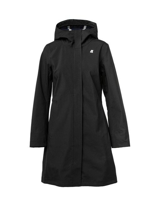 K-Way Black Stephy Bonded Coat