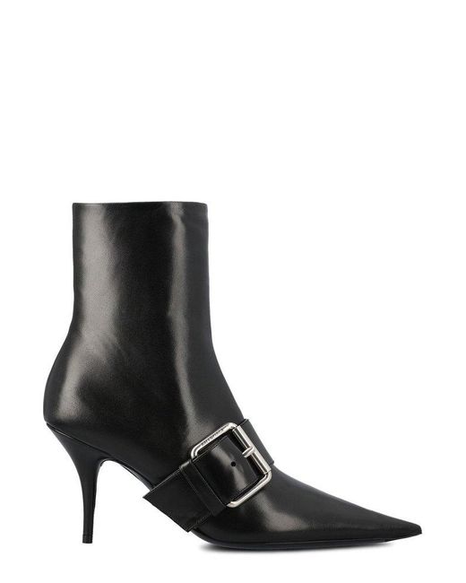 Balenciaga Knife Belted Boots in Black Lyst