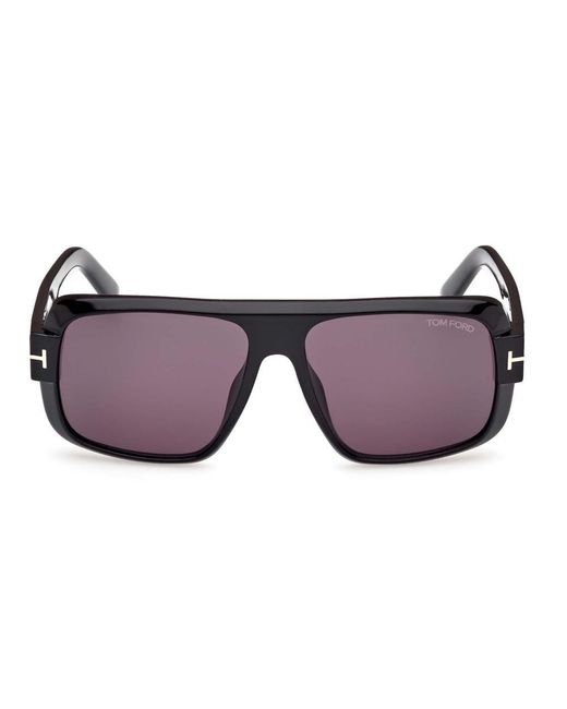 Tom Ford Black Turner Square Frame Sunglasses for men