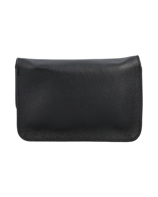 Marni Black Sleek Messenger Bag For Ss24 for men