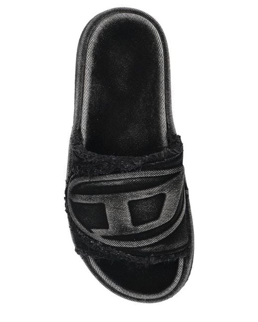 DIESEL Sa-Slide D-Oval Slides in Black for Men | Lyst