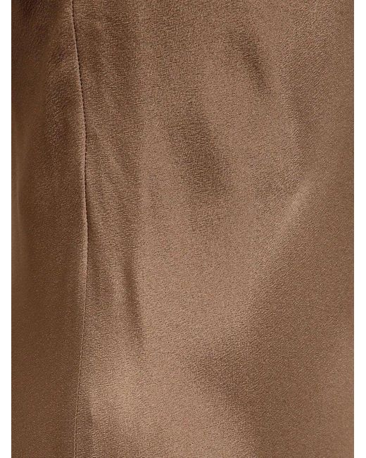 Antonelli Brown Strappy Slip Dress