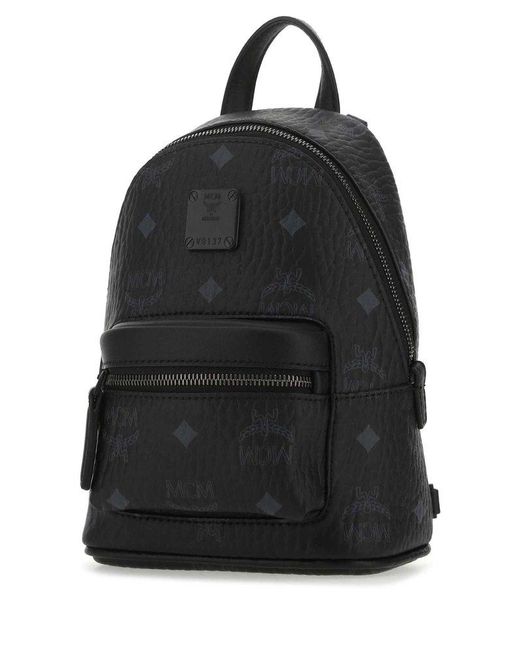 Mini Stark Crossbody in Visetos Black