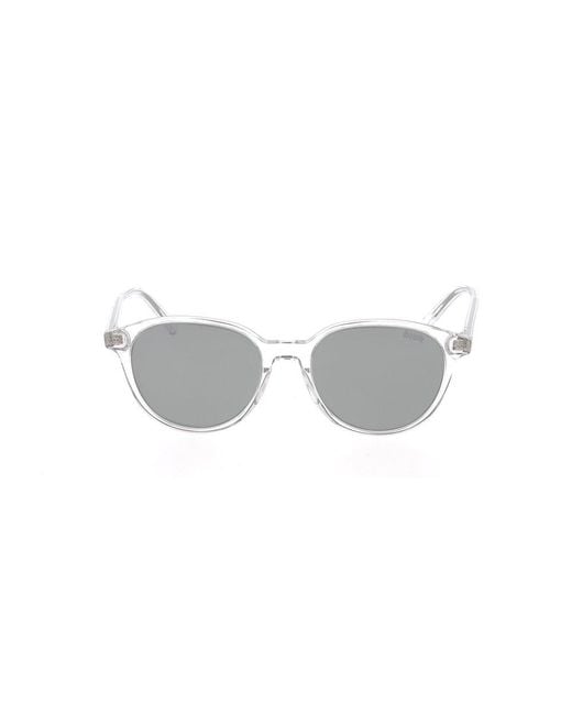 Dior Signature S1u 57mm Round Acetate Sunglasses In 01a Shiny Black |  ModeSens