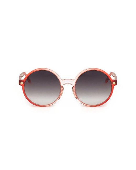 Linda Farrow Black X Matthew Williamson Round Sunglasses