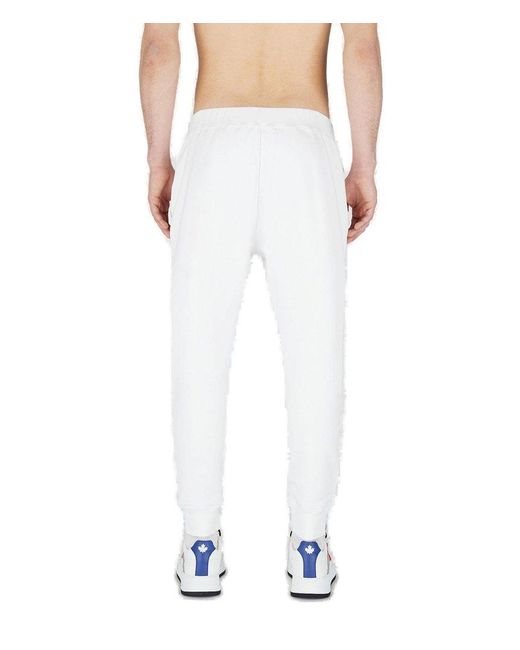 DSquared² White Be Icon Ski Pants for men