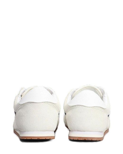 Vans White Super Lowpro Lace-Up Sneakers