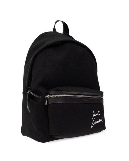 Saint Laurent Black 'city' Backpack, for men