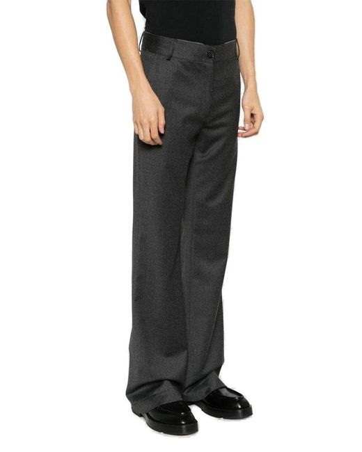 Societe Anonyme Blue High-waist Flared Trousers for men