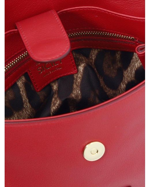Dolce & Gabbana Red Handbag In Soft Leather