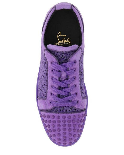 スニーカー CHRISTIAN LOUBOUTIN Men Sneakers Violet 3240078 L430 Christian Louboutin Louis Junior Sneakers in Purple for Men