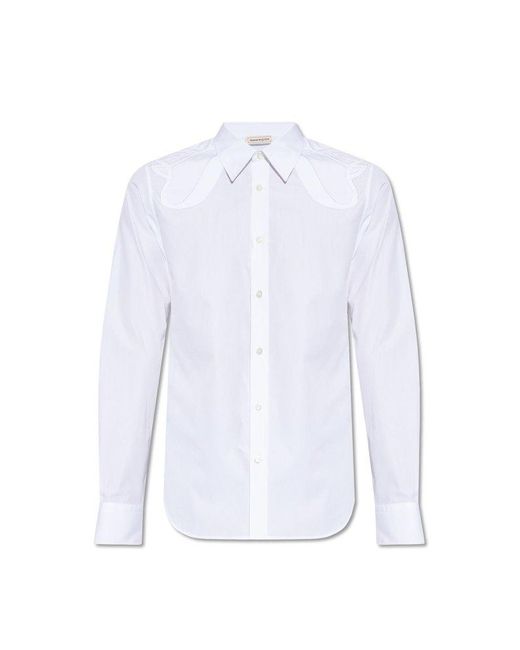 Alexander McQueen White Cotton Shirt, for men
