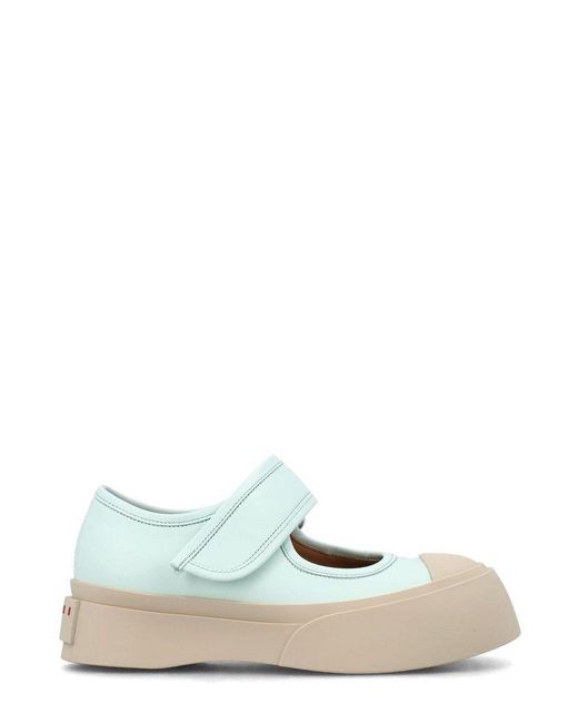 Marni Blue Pablo Touch Strap Low Top Sneakers