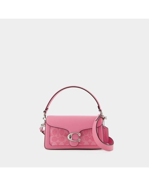 COACH Pink Tabby 20 Leather And Coated-canvas Shoulder Bag