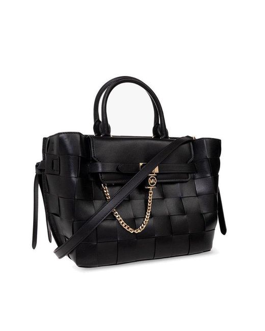 Michael kors black store hamilton bag
