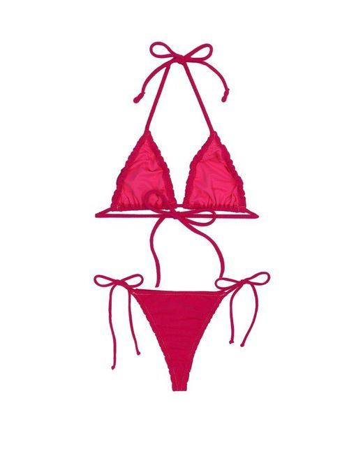Reina Olga Pink Concetta Triangle Bikini Set