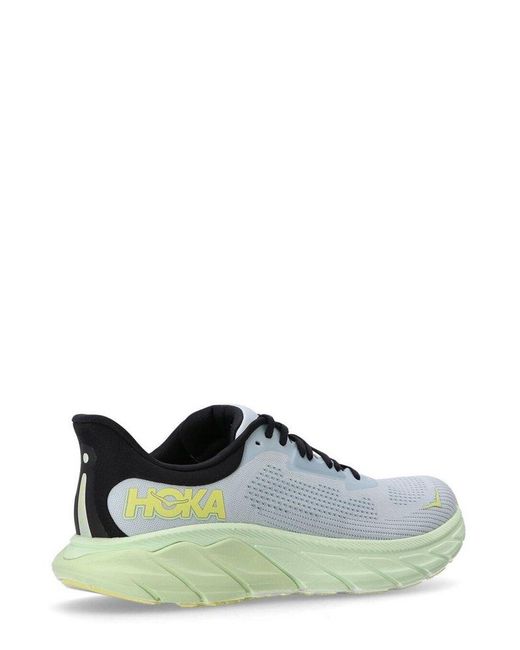 Hoka One One Green Arahi 7 Lace-Up Sneakers for men