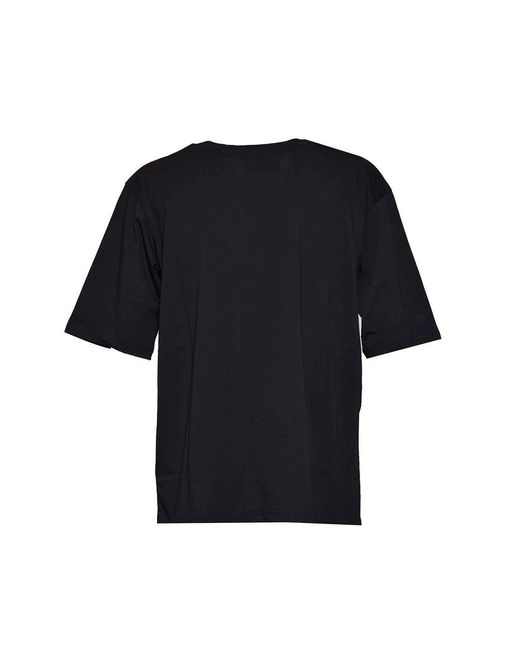 Moschino Black Teddy Bear Printed Crewneck T-shirt for men