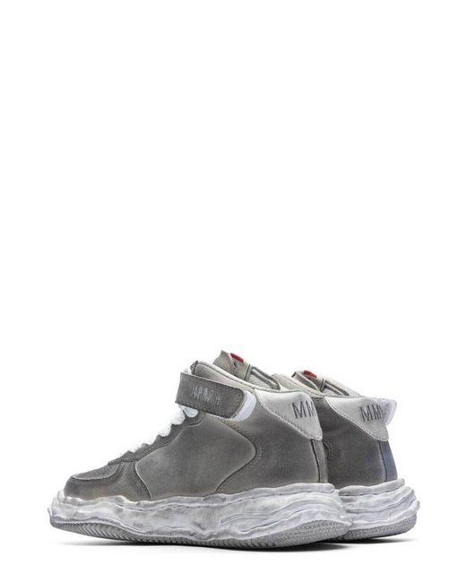 Maison Mihara Yasuhiro Gray Wayne Brushed Lace-Up Sneakers