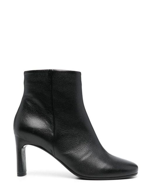 Roberto Del Carlo Black Zip Ankle Boots