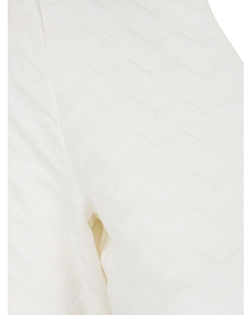 Emporio Armani White Scoop Neck Jersey T-Shirt