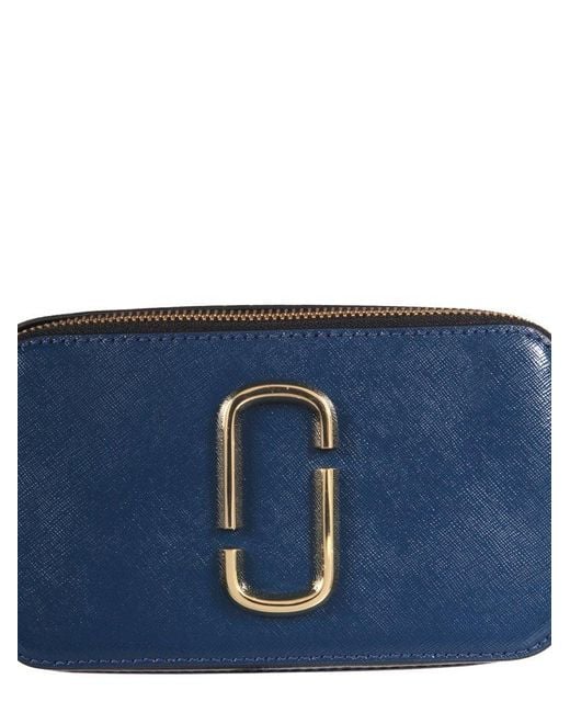 Marc Jacobs Navy & Blue 'The Logo Strap Snapshot' Bag - ShopStyle