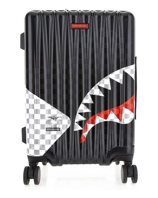 Sprayground Gray Triple Decker Heir To The Throne Hardshell Luggage for men