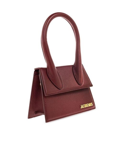 Jacquemus Red Chiquito Moyen Leather Tote Bag