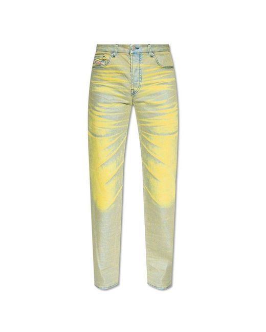 DIESEL Yellow ‘1989 D-Mine-S’ Slim Fit Jeans