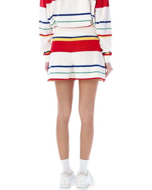 Polo Ralph Lauren Red Striped Drawstring Shorts