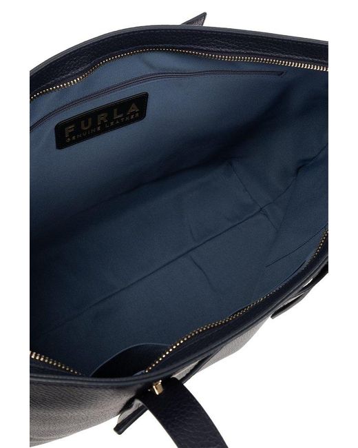 Furla Blue ‘Giove Large’ Shopper Bag
