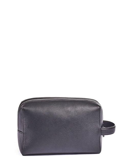 Paul Smith Gray Zipped Wash Bag for men