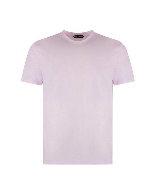 Tom Ford Pink Cotton Blend T-Shirt for men