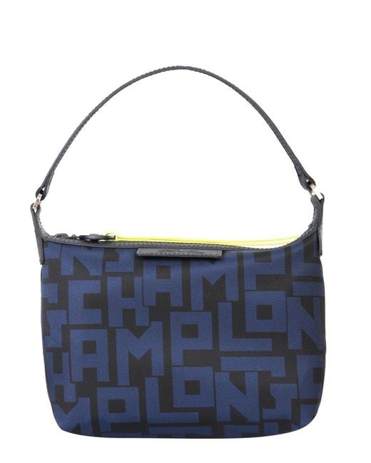 Longchamp Blue Le Pliage Lgp Clutch Bag