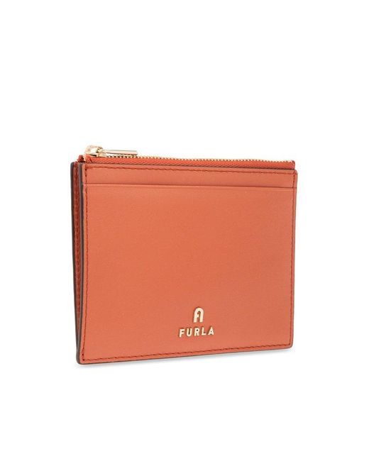 Furla Orange 'camelia Large' Card Holder,